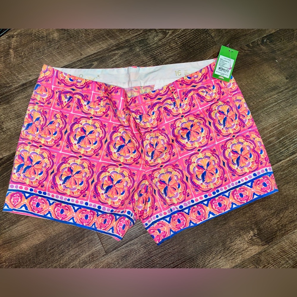 Lilly Pulitzer Pink and Orange Callahan Shorts